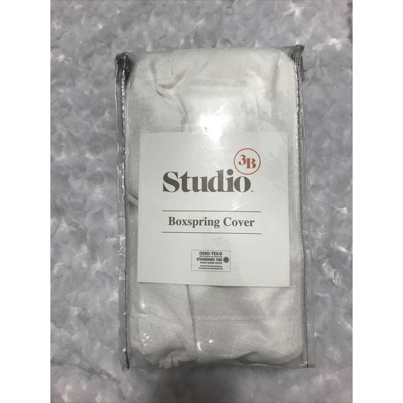 Bed Bath & Beyond Bedding Studio 3b Box Spring Cover Queen White